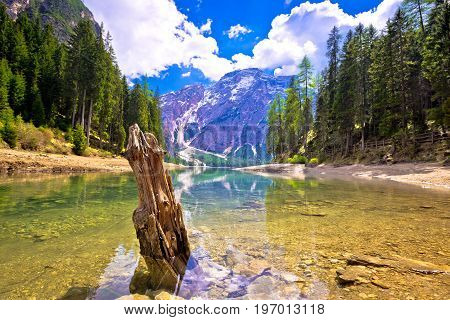 Idyllic Lake In Dolomite Apls