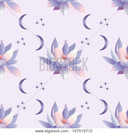 Seamless pattern with red lilies on white
