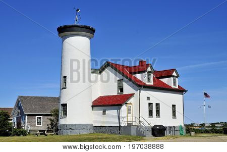 Brant Point Lighthouse Station located on Nantucket Island, Massachusetts