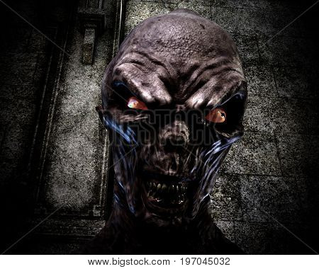 Digital 3D Illustration Of Creepy Ghoul