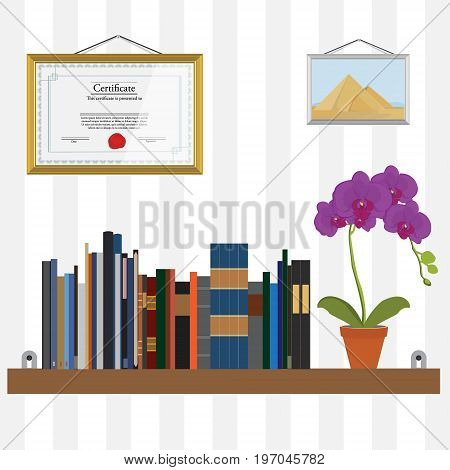 Bookshelf Vector
