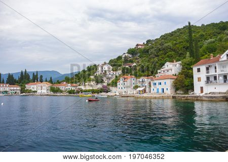 a tiny fishing village on the shore of the Mediterranean sea
