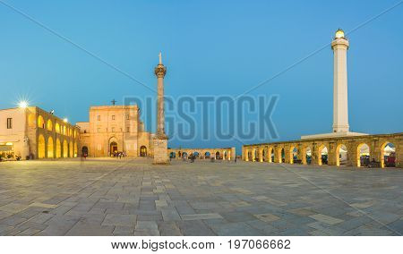 Santa Maria di Leuca church in Salento Apulia Italy.
