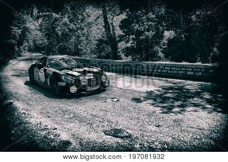 SARDINIA - ITALY - AUGUST 2017:: Rolls Royce Phantom in porto cervo