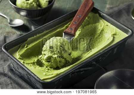 Homemade Grean Tea Matcha Ice Cream