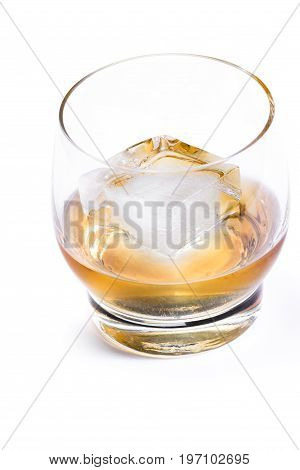 Aged Whiskey On The Rocks