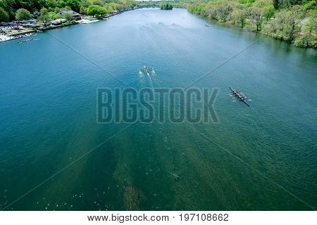 Schuylkill River Regatta competition in Philadelphia, Pennsylvania