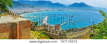Panorama Of Medieval Alanya