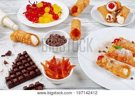 Sicilian Cannoli Filling With Ricotta Cheese