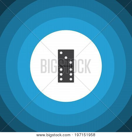 Bones Game Vector Element Can Be Used For Domino, Bones, Game Design Concept.  Isolated Domino Flat Icon.