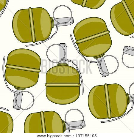 Weapon grenade on white background is insulated