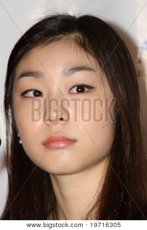 LOS ANGELES - szeptember 7: Yuna Kim sajtótájékoztatón a 