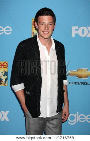 Los Angeles Sep 7: Cory Monteith kommt in der Glee Screening premiere & Partei Staffel 2 zum Nennwert