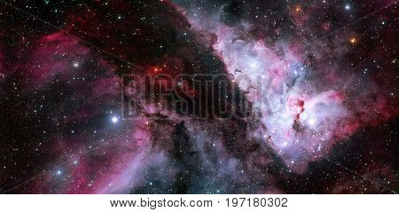 The Carina Nebula With An Earlier Picture Of The Eta Carinae.