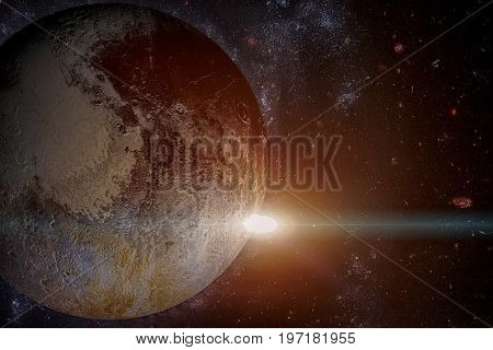 Solar System - Pluto. It Is A Dwarf Planet In The Kuiper Belt.