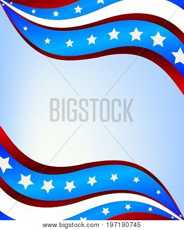 Abstract background of the American flag, vector art illustration flag.