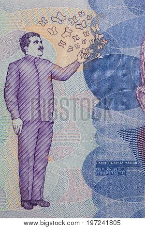 Nobel Prize Gabriel Garcia Marquez on the Fifty Thousand Colombian Pesos Bill