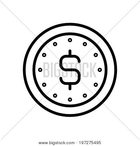 Thin line time management icon. Vector illustration isolated on a white background. Simple outline pictogram of time management.