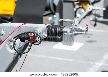 fuel pumps at a gas station. grey tones
