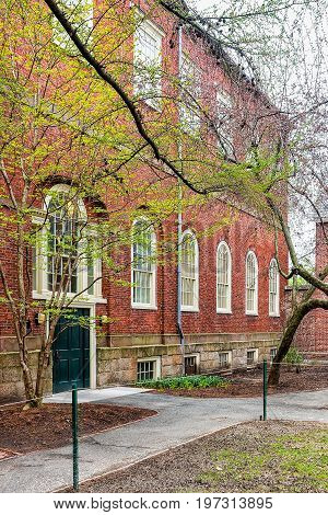 Building At Harvard Yard Cambridge Ma America
