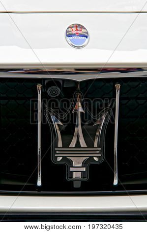 Italian Car Maserati Sign In Florence