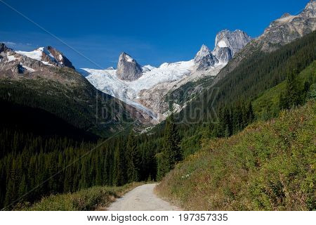 The road to the Bugaboos in British Columbia, Canada