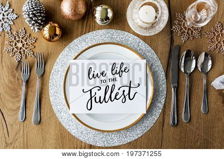 Live life to the fullest quote message