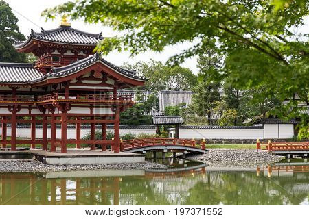 Phoenix hall of Byodoin temple in Kyoto