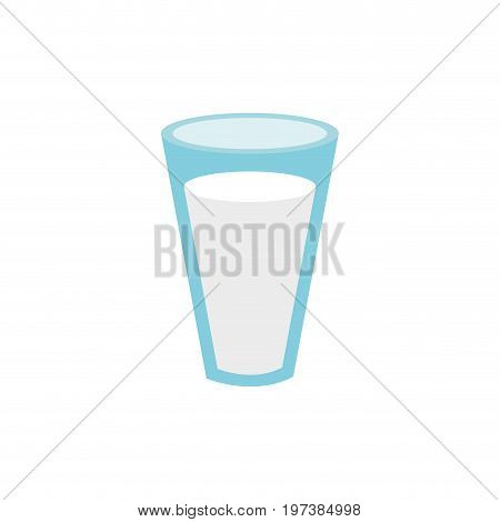 fesh and delicious natural milk vector illustration