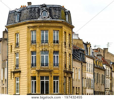 Old But Renovated Windows In Historical Part Of Bruxelles