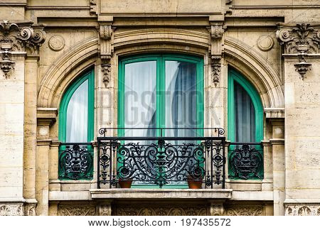 Old But Renovated Windows In Historical Part Of Bruxelles