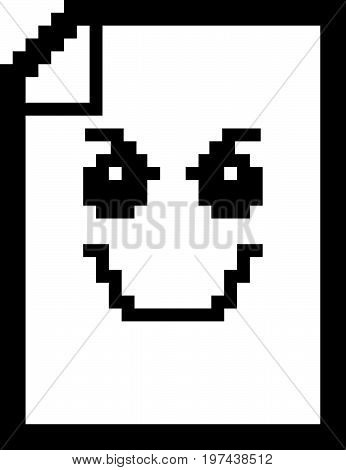 Evil 8-bit Cartoon Paper