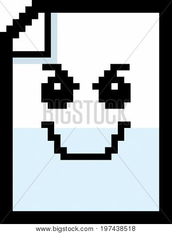Evil 8-bit Cartoon Paper