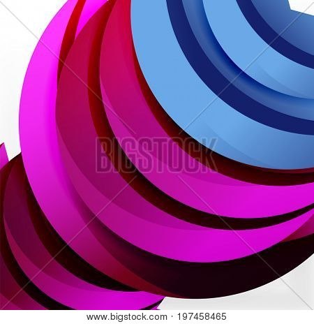 3D wave lines design. Dynamic effect abstract Illustration, modern pattern template