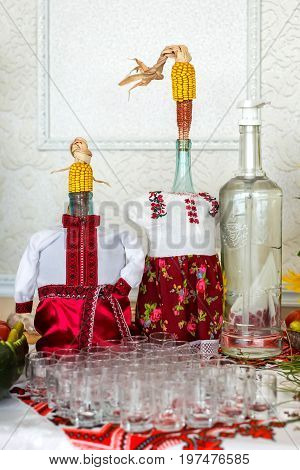 Banquet, wedding table, meal at the wedding, reception, table decor, decor of food