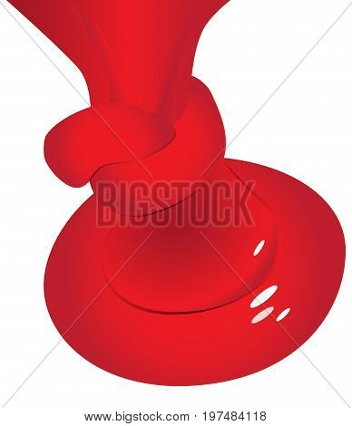 Close-up view a node on a balloon