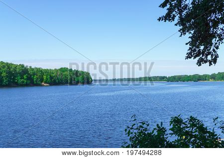 The bank of the Daugava River near Koknese, in Latvia. July 2017.