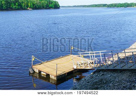 The bank of the Daugava River near Koknese, in Latvia. July 2017.