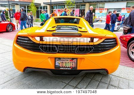 Redmond, Wa - April 29, 2017: Exotic Car Show At Redmond Town Center