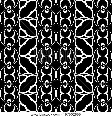 Design Seamless Monochrome Geometric Pattern