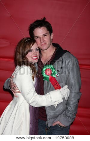 LOS ANGELES - NOV 28:  Molly Burnett, Mark Hapka arrive at the 2010 Hollywood Christmas Parade at Hollywood Boulevard on November 28, 2010 in Los Angeles, CA
