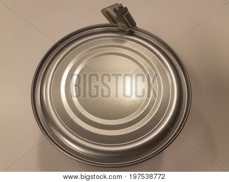 metal can with a military style manual can opener