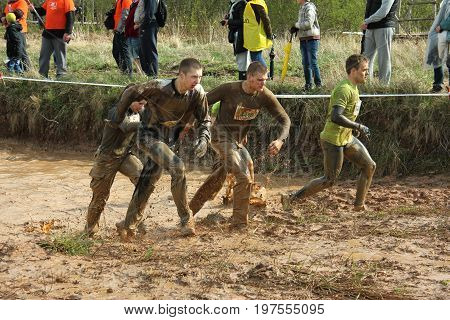 Cinevilla, Latvia - May 4th, 2014: Participants of the strong race 2014.
The Strong Race