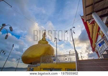the second Kyaikhtiyo was build on the hill top in Sirey temple near Phuket town Kyaikhtiyo means stone look like head of Hindu sage or saint.