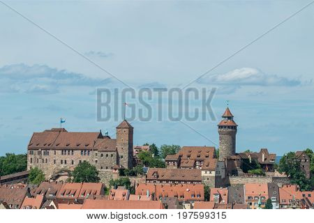 The Castle Of Nuremberg On A Sunny Day