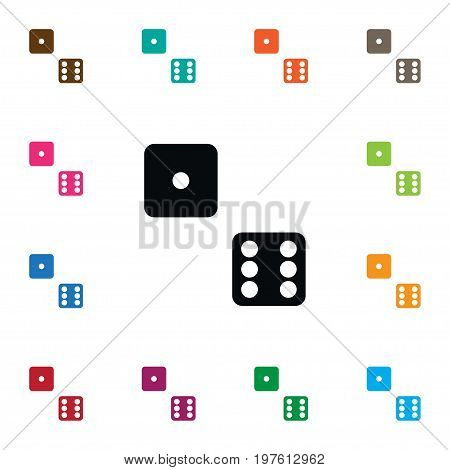 Die Vector Element Can Be Used For Die, Dice, Luck Design Concept.  Isolated Dice Icon.