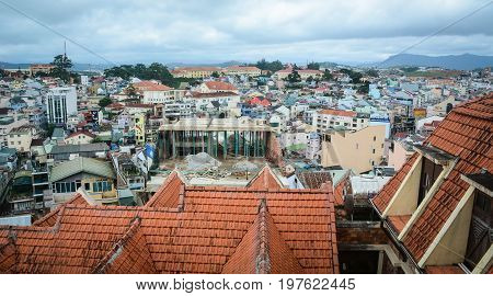 Aerial View Of Dalat, Vietnam