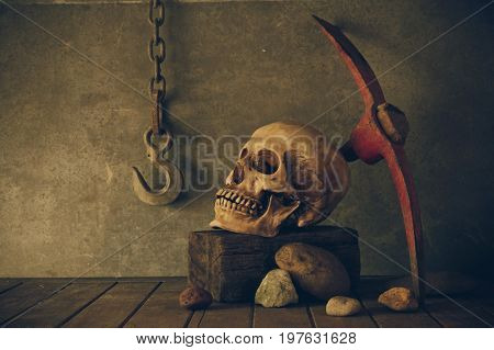 Still Life with a Skull concept on the art.