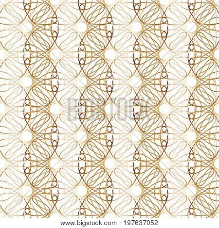 Seamless pattern abstract gold patterns on a white background.