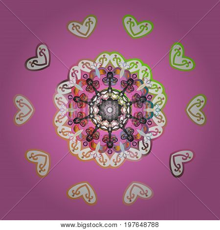 Symbol of celebration. New Year sign. For Christmas design. Icon silhouette. Vector illustration. Snowflake winter isolated on colorful background.